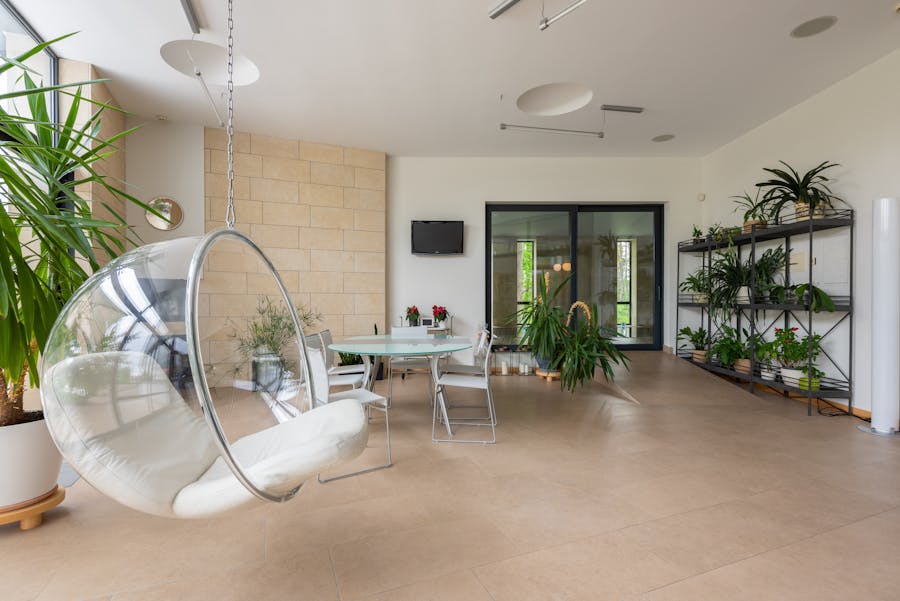 a relaxing family lounge area